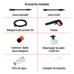 Hidrolavadora 2000 PSI, Truper