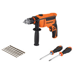 Combo rotomartillo 1/2" 650W, 6 brocas y 2 desarmadores,PRO